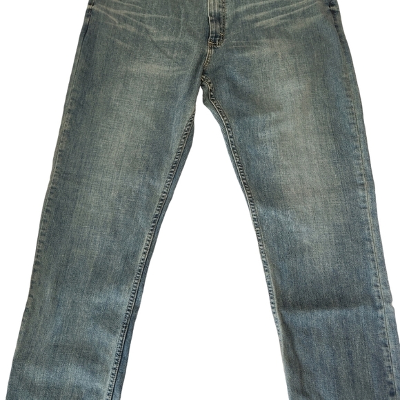 LEE Men's Regular Fit Medium Wash Denim Blue Jeans Size 36x34 - Picture 3 of 16